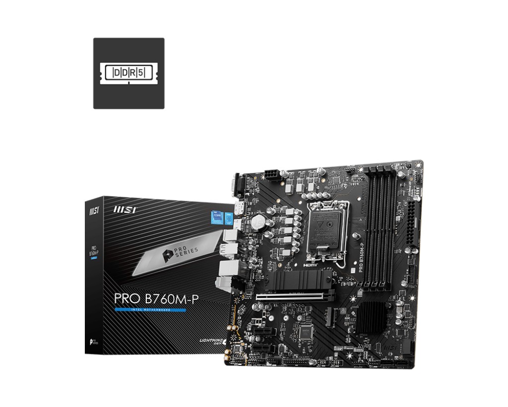 Placa de baza MSI PRO B760M-P / 1700 / B760 / DDR5 / mATX photo 1 Placa de baza MSI PRO B760M-P / 1700 / B760 / DDR5 / mATX photo 1