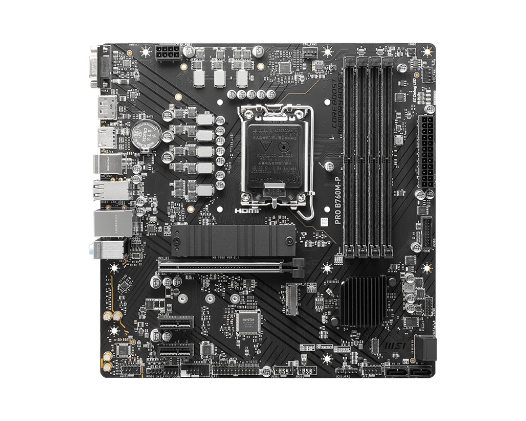 Placa de baza MSI PRO B760M-P / 1700 / B760 / DDR5 / mATX photo 2