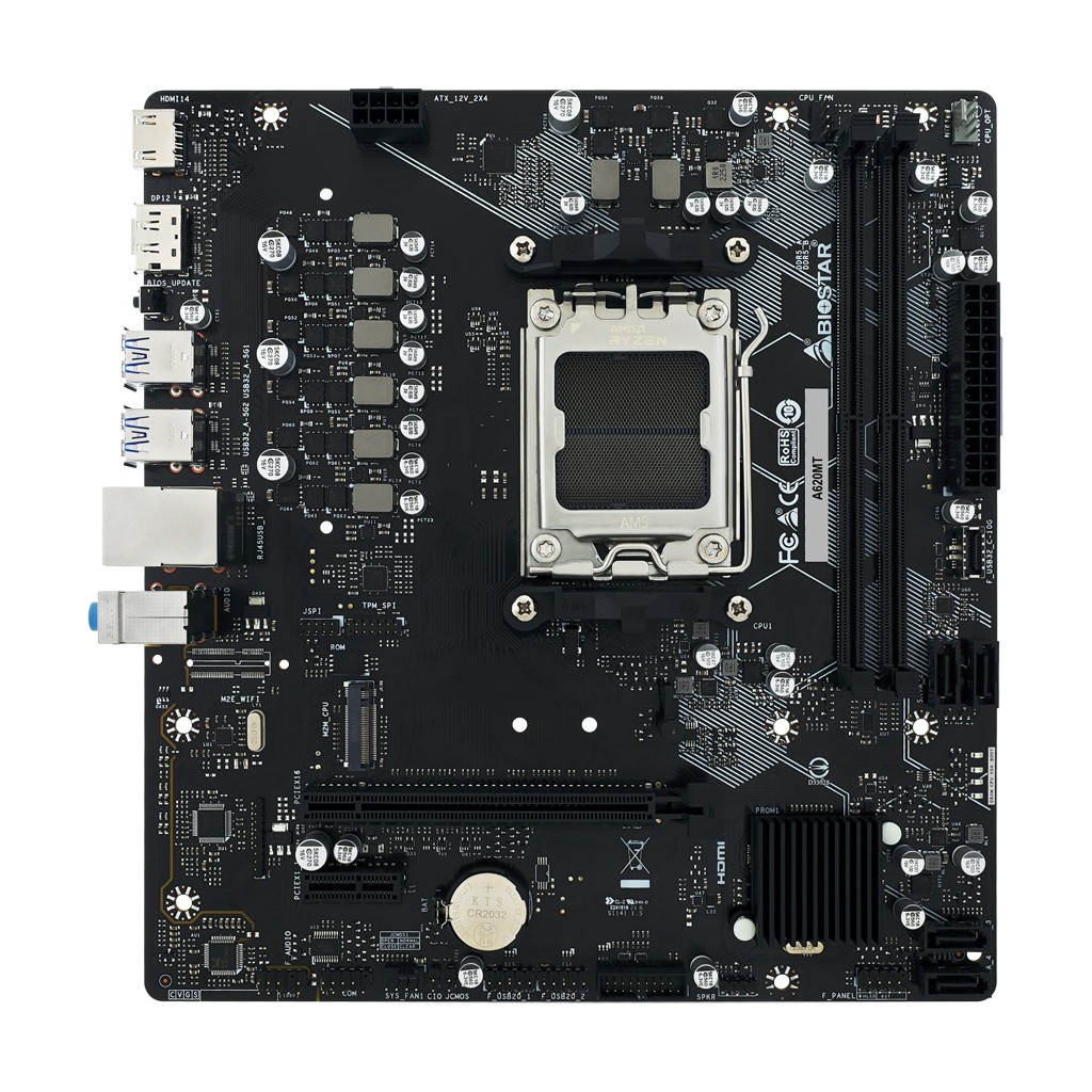 Placa de baza BIOSTAR A620MT / AM5 / A620 / DDR5 / mATX photo 2