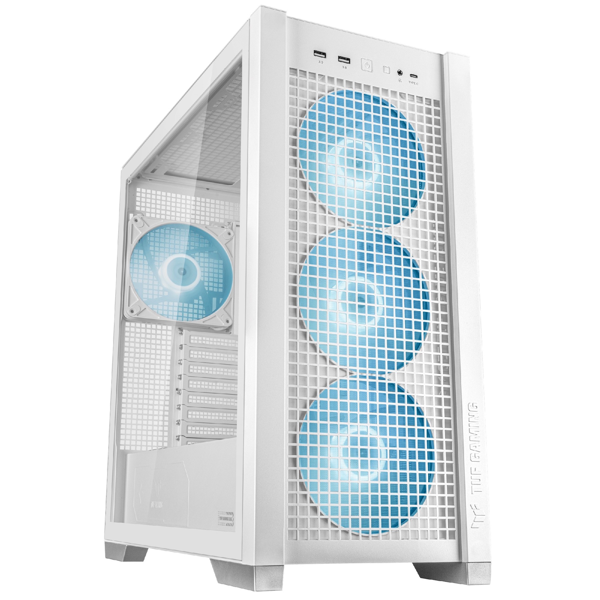 Carcasa ASUS TUF Gaming GT302 ARGB WHITE / no PSU / 4x140mm ARGB fan/ EATX/ White photo 1