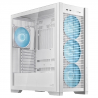 Carcasa ASUS TUF Gaming GT302 ARGB WHITE / no PSU / 4x140mm ARGB fan/ EATX/ White thumbnav 2
