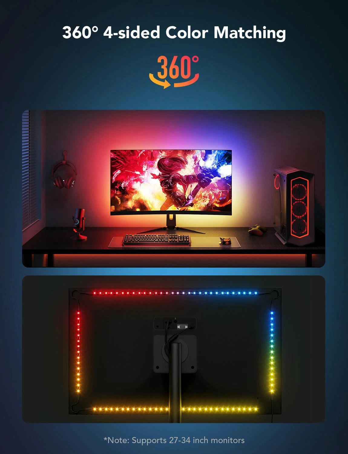 GOVEE RGB Gaming Light Strip G1 (27”-34”) photo 9