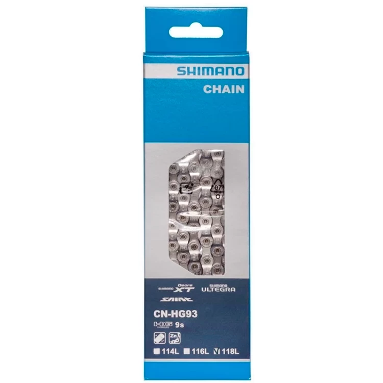 Цепь SHIMANO CN-HG93, 118 ZALE, 9 VIT photo 1