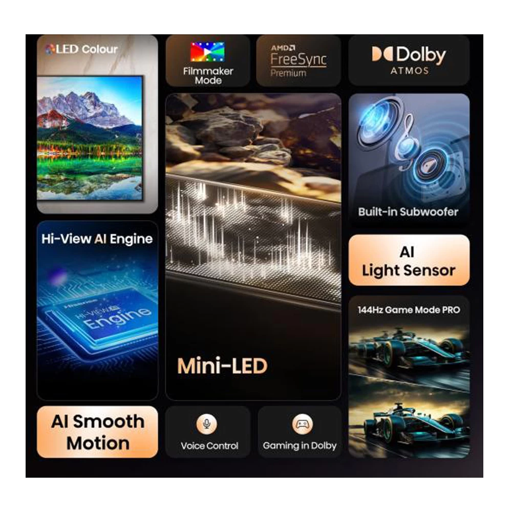 Televizor Hisense 65E8Q / 65" / ULED / UHD 4K photo 4