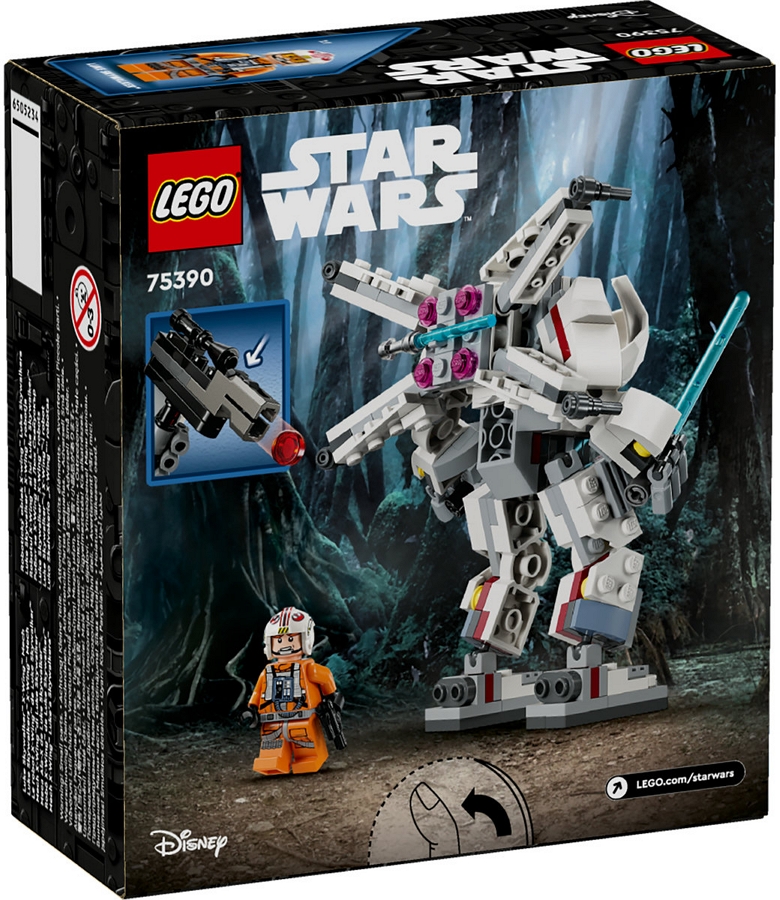 Constructor Lego Star Wars Luke Skywalker X-Wing Mech 75390 de la 6+ ani photo 1