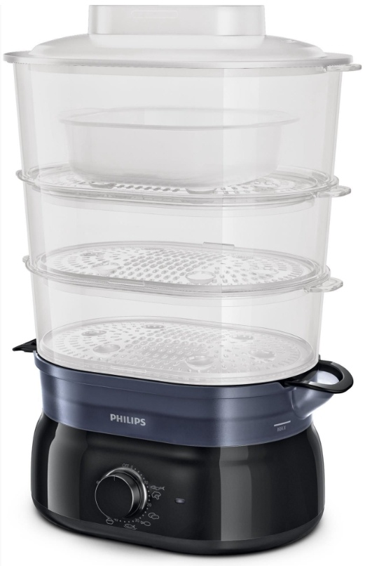 Пароварка Philips HD9126/90, 1 л, 900 Вт, Чёрный photo 2