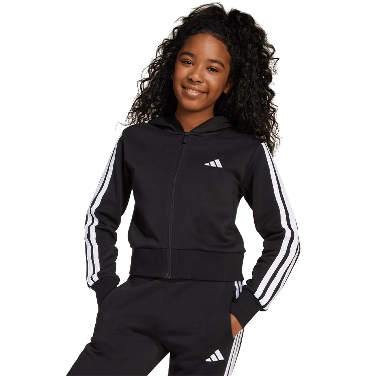 Спортивный костюм Adidas JG 3S FL TS 240 128 Черный Женский photo 4