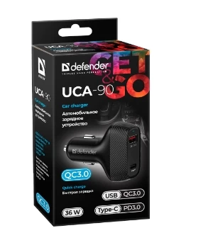 Зарядное устройство авто. для телефона Defender UCA90 photo 2