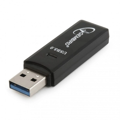 Card Reader Gembird UHB-CR3-01, SD, Micro-SD, USB 3.0, Black photo 1