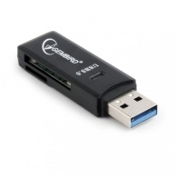 Card Reader Gembird UHB-CR3-01, SD, Micro-SD, USB 3.0, Black thumbnav 2