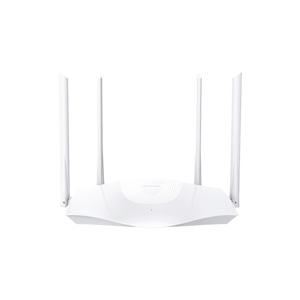 TENDA RX3 Wi-Fi 6 Wireless Gigabit Router, 1201Mbps at 5Ghz + 574Mbps at 2.4Ghz, 802.11ax/ac/a/b/g/n, 1 Gigabit WAN+4 Gigabit LAN, Beamforming, MU-MIMO, 4 fixed antennas photo 1