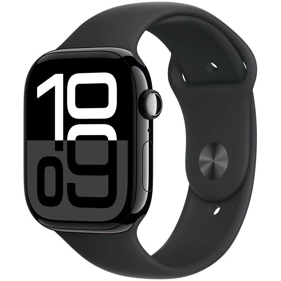 Умные часы Apple Watch Series 10 GPS 46mm Jet Black Aluminium Case with Black Sport Band - M/L (MWWQ3QI/A) 1 GB 1.96 photo 1