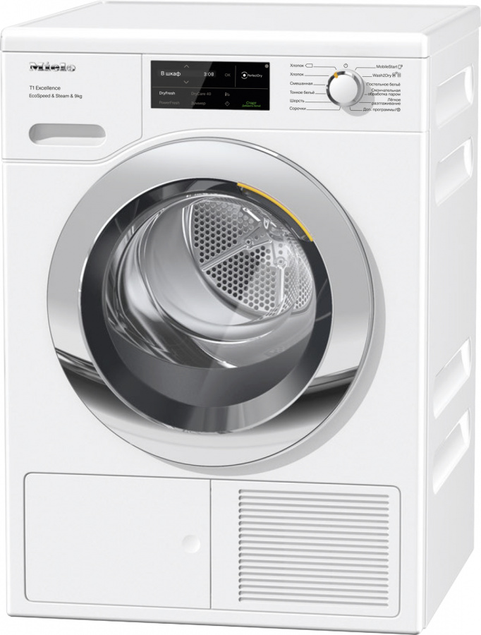 Masina de uscat rufe Miele TEL785WP / 9 kg / A+++ / Alb photo 1