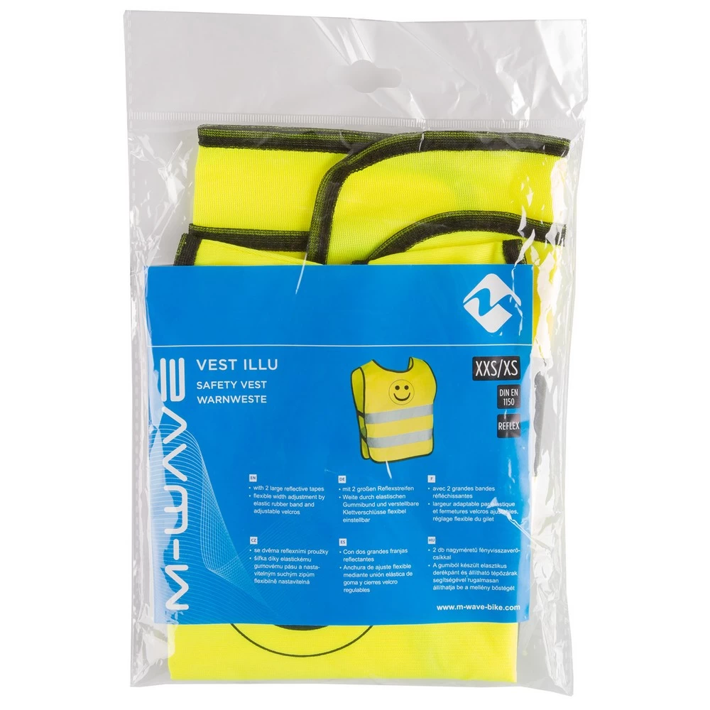 Vesta reflectorizanta M-WAVE Vest Illu safety vest Galben 120914 photo 5