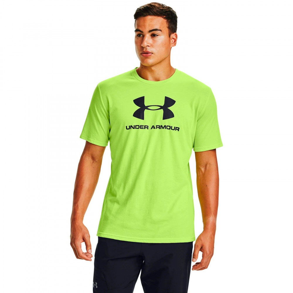 Tricou bărbătesc Under Armour UA SPORTSTYLE LOGO SS L Verde photo 2