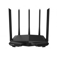 TENDA AC7 AC1200 Dual Band Wireless Router, 867Mbps at 5Ghz + 300Mbps at 2.4Ghz, MU-MIMO, Beamforming, 802.11ac/a/b/g/n, 1 WAN + 3 LAN, Simultaneous dual band 2.4 & 5GHz, 5 external antennas thumbnav 1