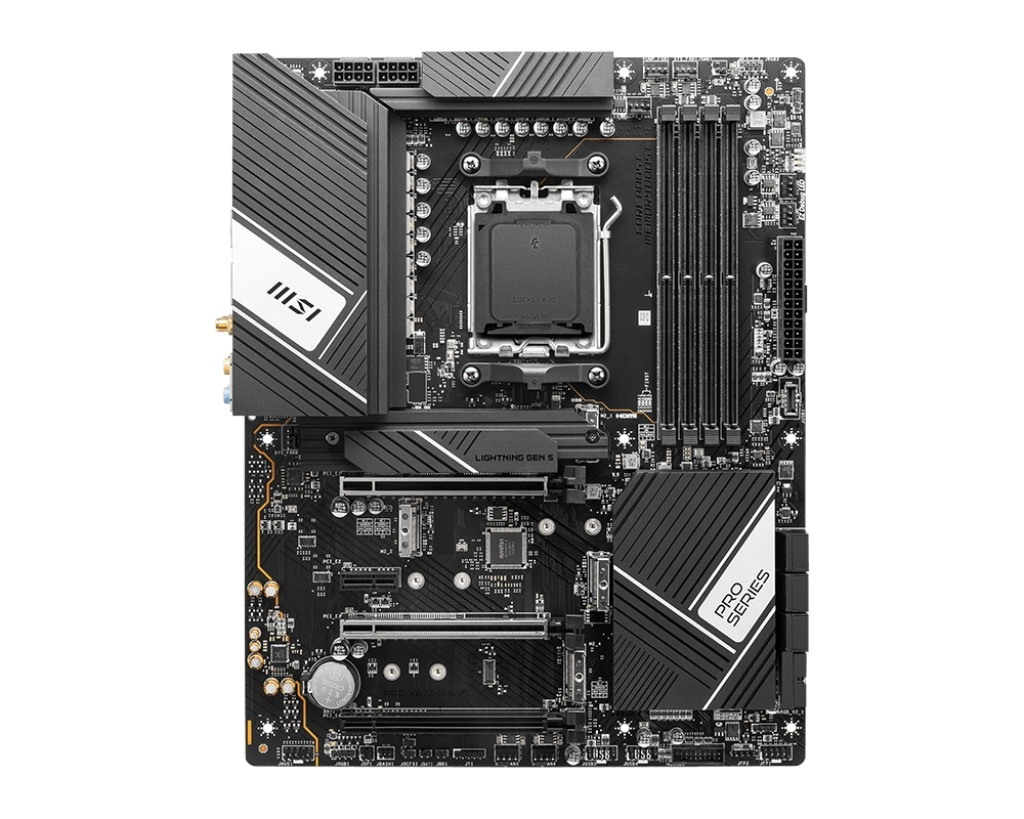Материнская плата MSI PRO X670-P WIFI / AM5 / AMD X670 / DDR5 / ATX photo 2