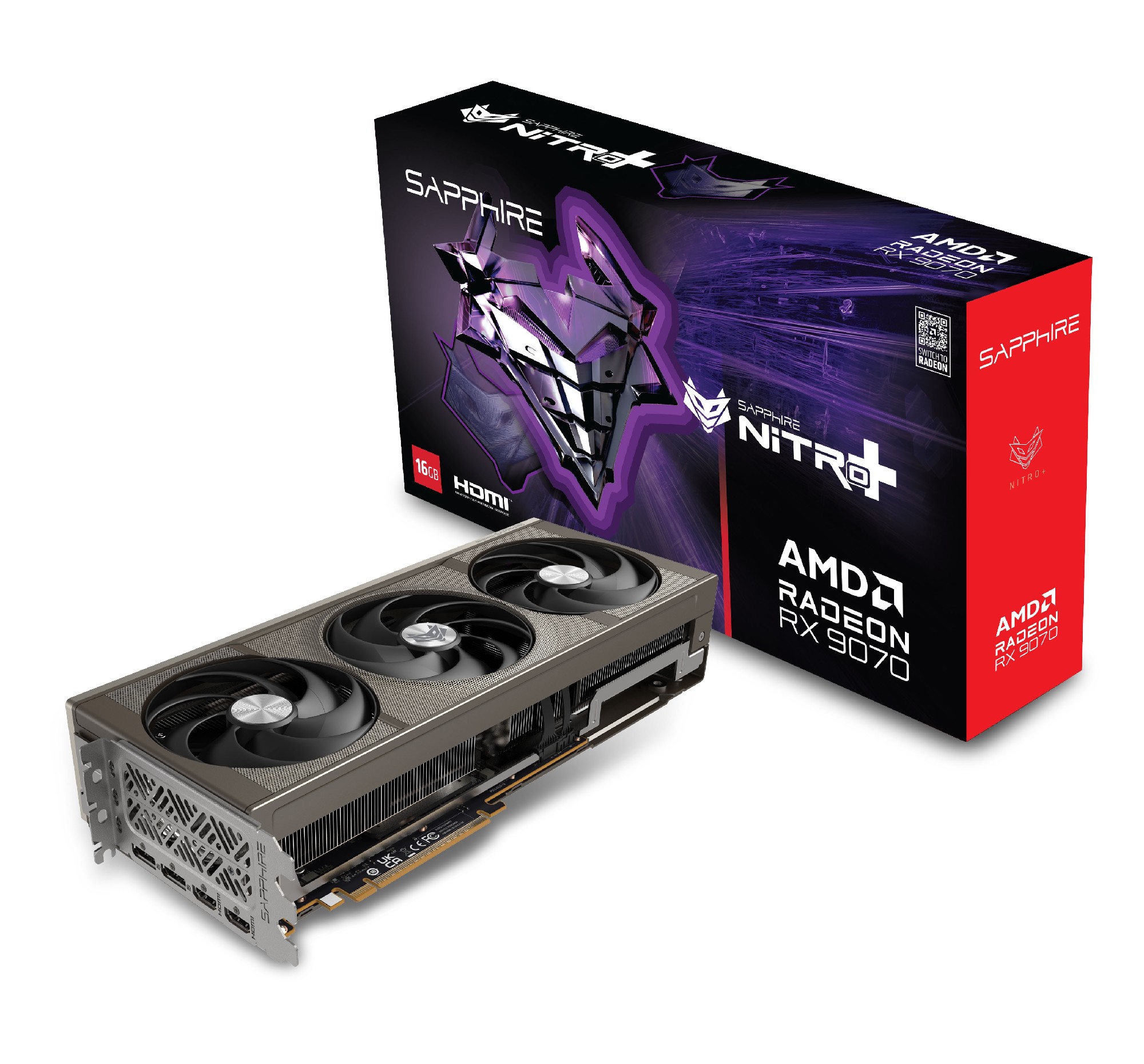 Видеокарта Sapphire NITRO+ Radeon RX 9070/ 16GB / GDDR6 / 256bit photo 1 Видеокарта Sapphire NITRO+ Radeon RX 9070/ 16GB / GDDR6 / 256bit photo 1
