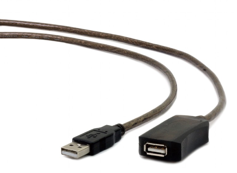 Active USB 2.0 extension cable, 10 m, up to 3 pcs in the cascade are allowed, black (AMAF) photo 2