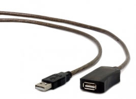 Active USB 2.0 extension cable, 10 m, up to 3 pcs in the cascade are allowed, black (AMAF) thumbnav 2