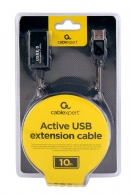 Active USB 2.0 extension cable, 10 m, up to 3 pcs in the cascade are allowed, black (AMAF) thumbnav 4