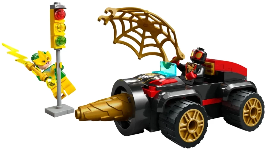 Constructor Lego Marvel Drill Spinner Vehicle 10792 de la 4+ ani photo 2