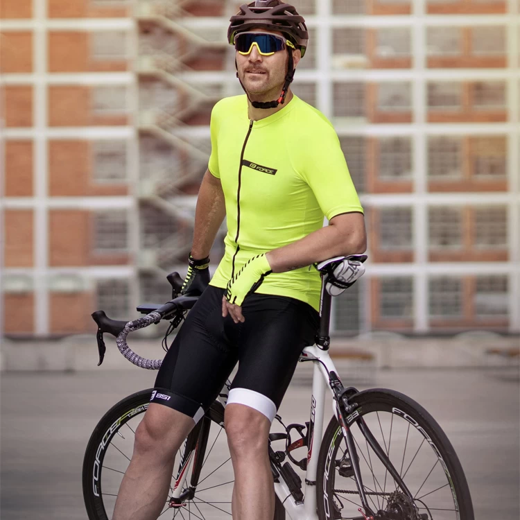 Шорты мужские Force B51 with pad XXL Черный/Белый photo 4