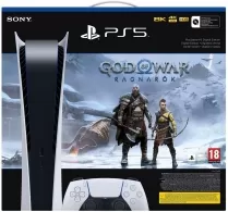 Consola pentru jocuri Sony PlayStation 5 Digital Edition - White + God of War Ragnarok 