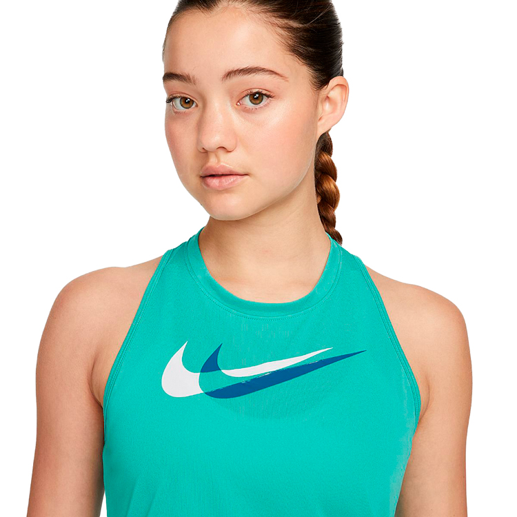 Maiou Nike W NK DF SWSH RUN TANK / Femei / L / Verde photo 4