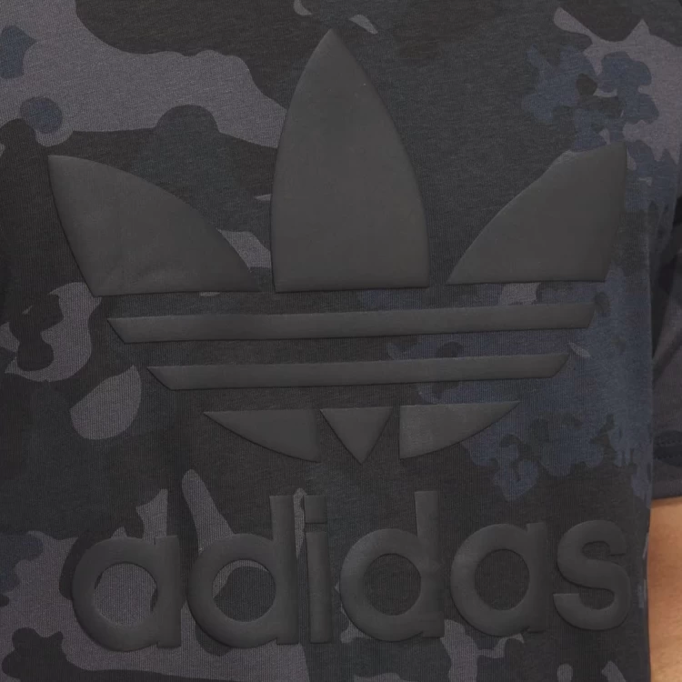 Tricou bărbătesc Adidas CAMO TREFOIL T L Negru photo 4