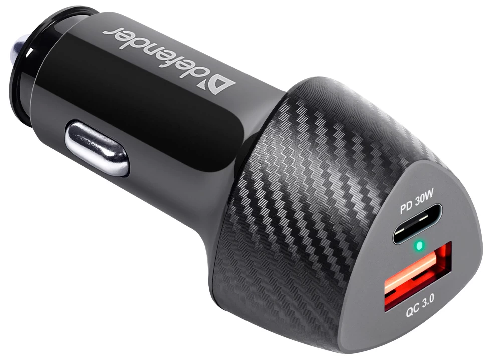 Incarcator auto p/u telefon mobil Defender UCA92 photo 1