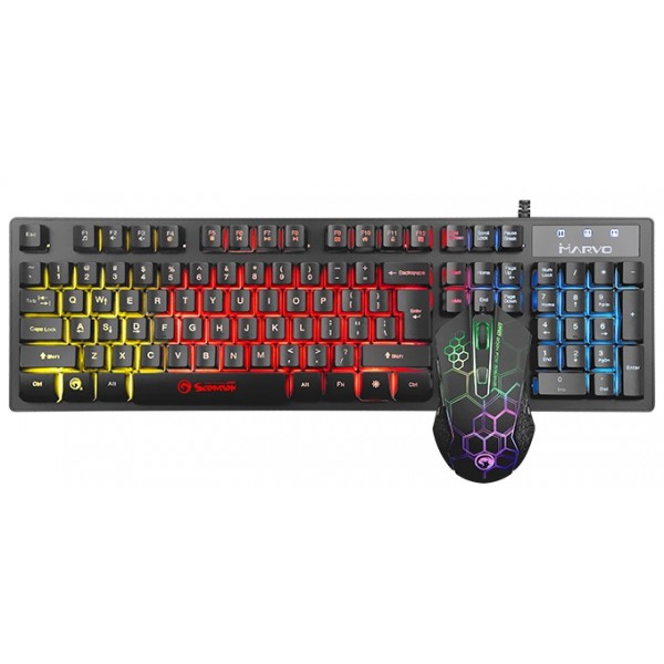 MARVO Gaming Kit "KM409" Combo Keyboard + Mouse, RGB LED photo 1