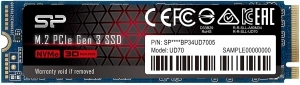 M.2 NVMe SSD 500GB Silicon Power UD70, Interface: PCIe3.0 x4 / NVMe1.3, M2 Type 2280 form factor, Seq Reads 3400 MB/s, Seq Writes 3000 MB/s, MTBF 1.8mln, ASPM&amp;APST, LDPC, RAID, HMB, SLC + DRAM Cache, E2E Data Protect, Controller Phison, 3D QLC 