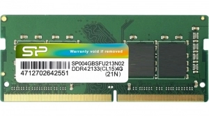 4GB DDR4-2400 SODIMM Silicon Power, PC19200, CL17, 512Mx8, Single Rank, 1.2V 