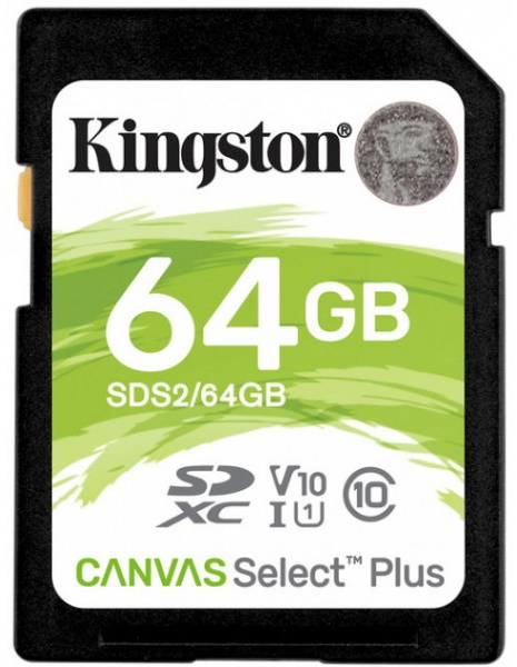 Card de memorie SD 64GB Kingston Canvas Select Plus, 100MBps photo 1