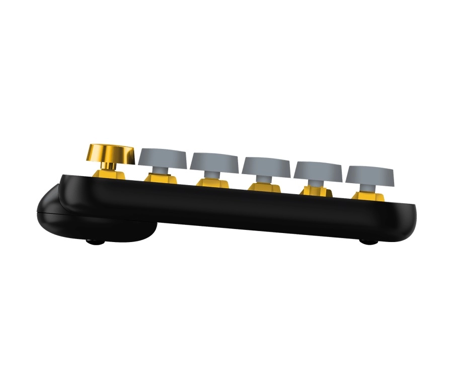 Logitech POP Keys Wireless Mechanical Keyboard With Emoji Keys, Multi-device, Layout Size Minimalist, Blast/Yellow - RUS photo 5