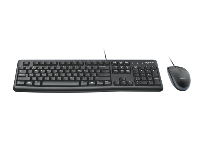Tastatura si mouse Logitech MK120, Black photo 2
