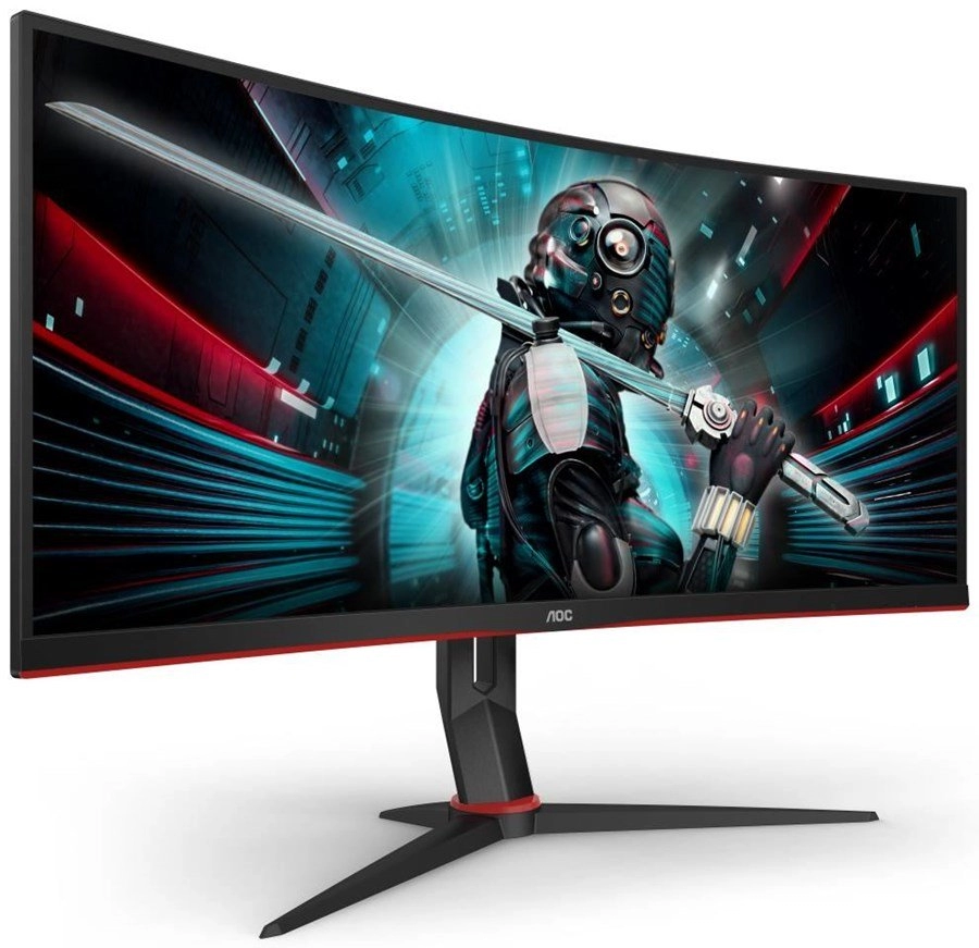 34.0” Игровой Монитор AOC CU34G2XP/BK/ Curved/ 4K/ 1ms/ 180Hz/ Black photo 2