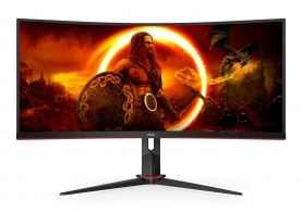 34.0” Monitor Gaming AOC CU34G2XP/BK/ Curved/ 4K/ 1ms/ 180Hz/ Black 