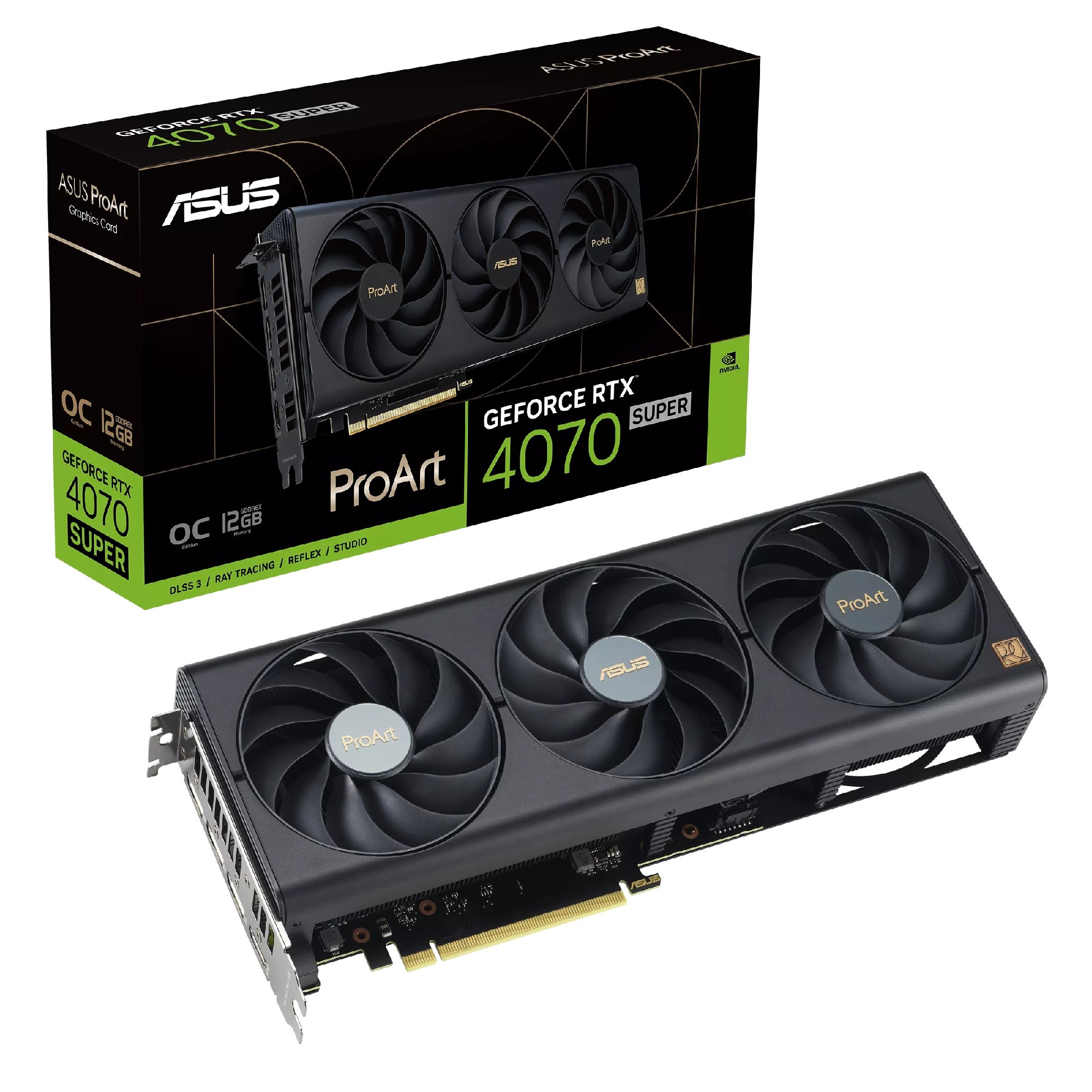 Placa video ASUS ProArt GeForce RTX 4070 SUPER OC Edition/ 12GB / GDDR6X / 192bit photo 1