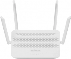 EDIMAX BR-6478AC V3 AC1200 Wave 2 Dual-Band Gigabit Router, 3 Modes in 1: Router, WISP, Wi-Fi Bridge, 866Mbps 5GHz + 300Mbps 2.4GHz, 802.11a/b/g/n/ac,1 WAN+4 Gigabit LAN, Multi-SSID, Guest Network, Smart iQ Setup, USB Port, 4 fixed antennas 