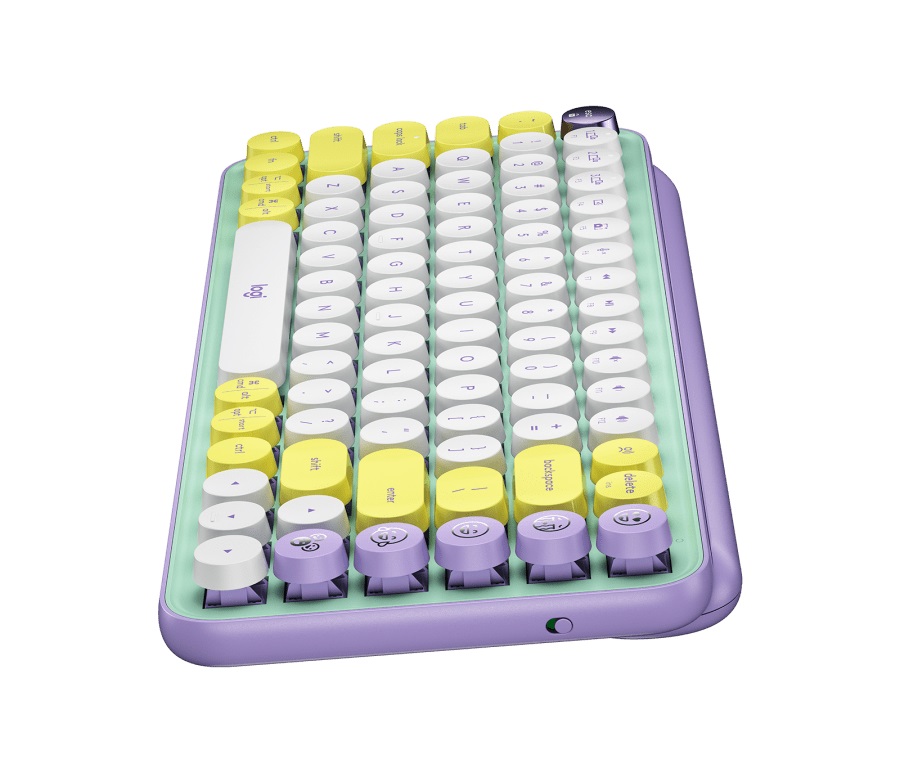 Logitech POP Keys Wireless Mechanical Keyboard With Emoji Keys, Multi-device, Layout Size Minimalist, Daydream/Mint - RUS photo 4