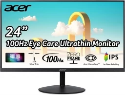 23.8” Monitor ACER SB242Y [UM.QS2EE.E05]/ 1ms/ 100Hz/ Black 