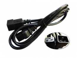 4.3m, 10A/100-250V, C13 to IEC 320-C14 Rack Power Cable thumbnav 1