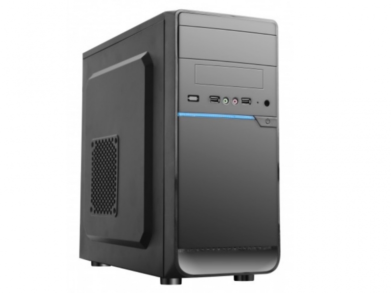 Корпус HPC D-08 / 500W / mATX / Black/Blue photo 1 Корпус HPC D-08 / 500W / mATX / Black/Blue photo 1