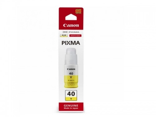 Ink Bottle Canon INK GI-40 Y (3402C001), Yellow, 70ml for Canon Pixma G6040/ G5040/ GM7040, 7700 p. photo 1
