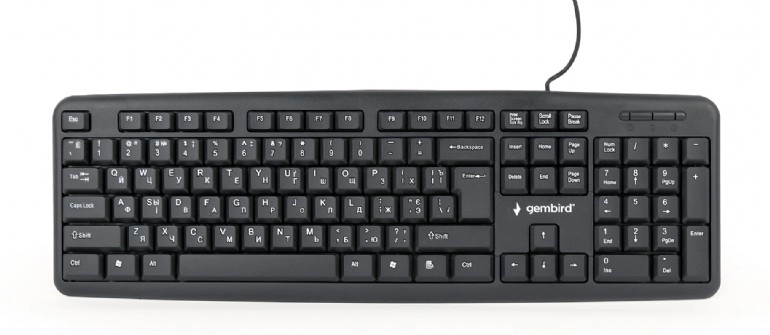 Tastatura Gembird KB-U-103-UA, USB, Black photo 1