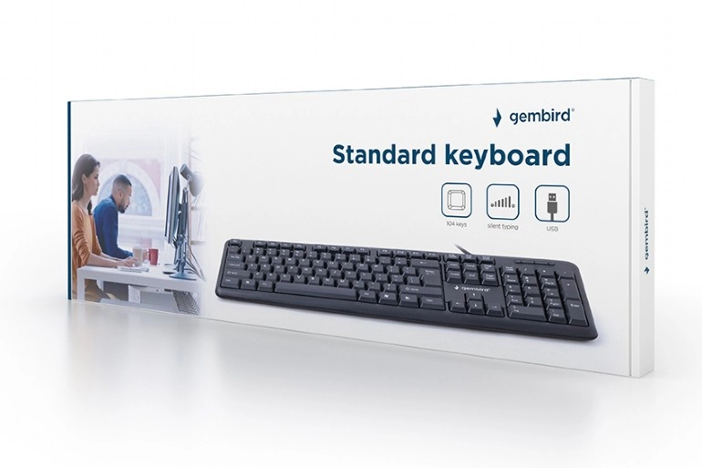 Tastatura Gembird KB-U-103-UA, USB, Black photo 6