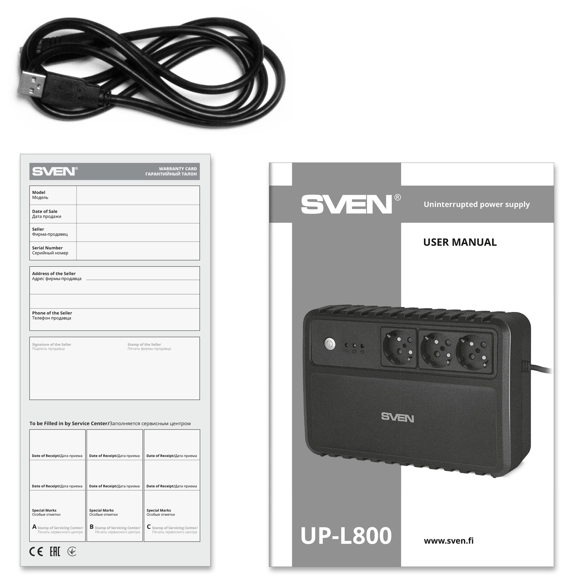 ИБП SVEN UP-L800 / AVR / 800VA /400W photo 5