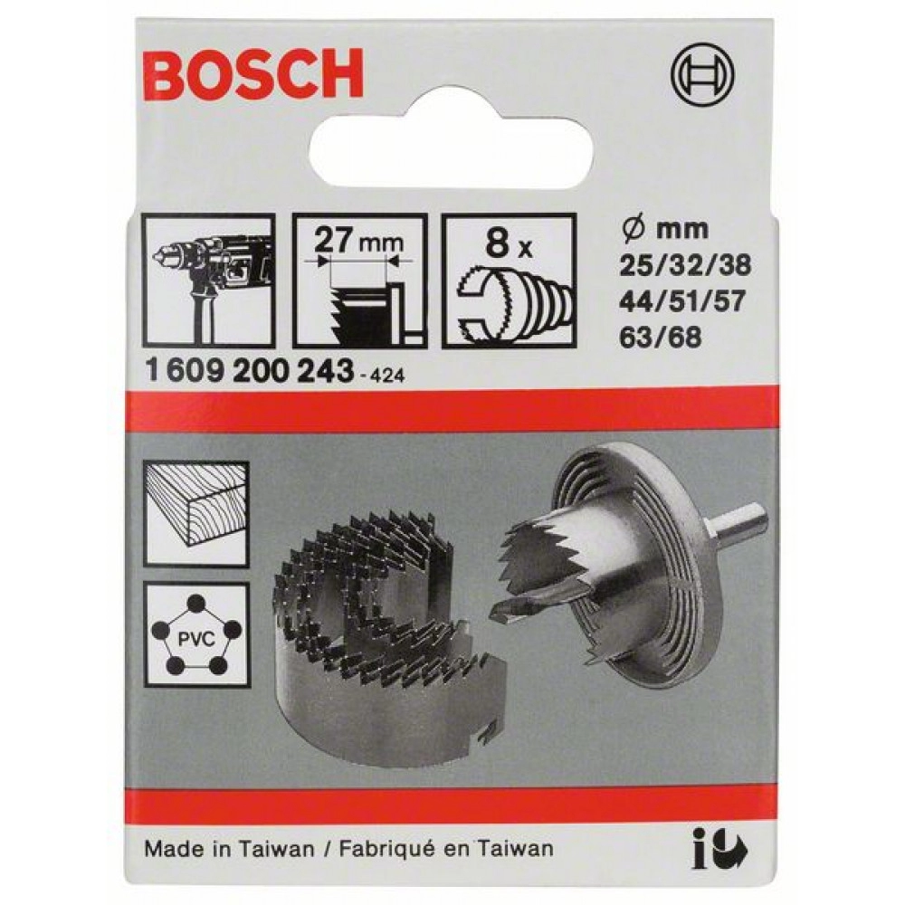Set de carote Bosch 5-68MM, 1609200243 photo 1
